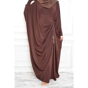 Elegant Modest Dress  with Tassel Detail Soft Flowy Fabric for Eid & Special Occasions