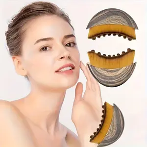 1/2 PCS Lymphatic Contour Face Brush for Sculpting – Anti-Puffiness, Detox & Lift, Improves Skin Glow & Absorption (1 Pcs Contour Face Brush)