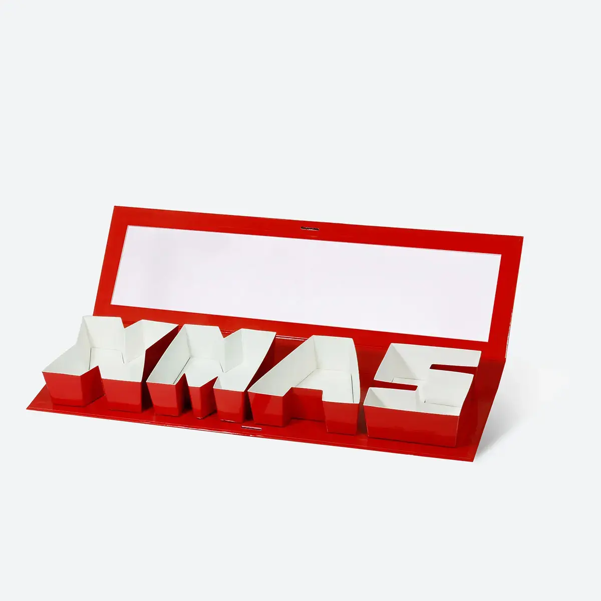 Geotobox XMAS Letter Shaped Luxury Creative Design Cardboard Christmas Gift Packaging Box