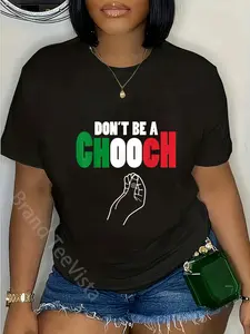 100% Cotton Italian Don't Be A Chooch Funny Italian Hand Gestures Ideas T-Shirt