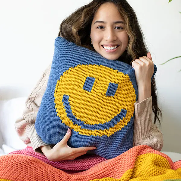 Smiley Organic Cotton Cushion