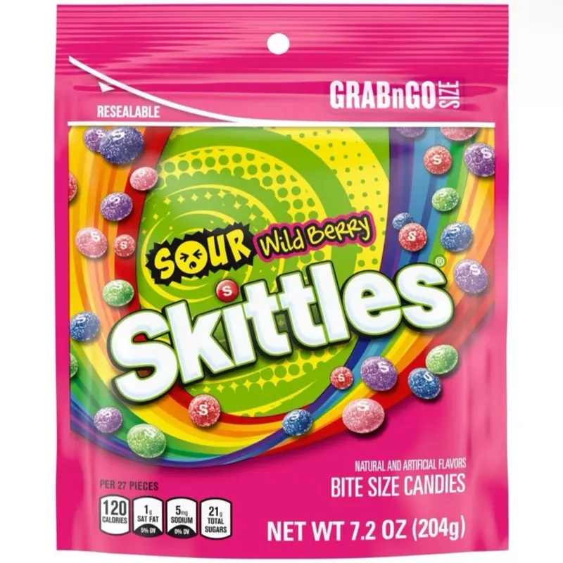 Sour Berry Mix Skittle Candy Limited Edition 3 Sizes Sour Berry Mix Skittle Candy Limited Edition 3 Sizes