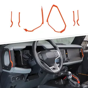 Center Console Handle Grab Decor Cover Trim Strip for 2021+ Ford Bronco Interior Decoration