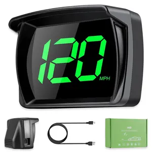 Dazone HUD GPS Digital Speed Meter MPH Car Head Up Display Suitable for All Cars, USB Cable Plug & Play