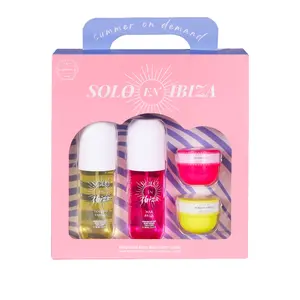 SOLO EN IBIZA Marbella & Toledo Tango Fragrance Gift Set - 2-in-1 Daily Body Mist & Cream Duo with Lychee, Coconut, Vanilla, Premium Hydrating Gift Box