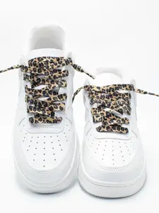 Fashion Leopard Pattern Shoelaces, Ladder Laces, Casual Versatile Shoes Accessories for Women & Men, Shoes Accessories for Sneakers, Sports Shoes, Running Shoes