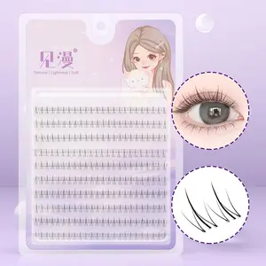 120 Pcs Small Fire Style Lower Lashes, Eyelashes, Natural Soft, Transparent Base, Easy to Wear, 4-6mm Length, C Curl, for Daily Use, Role Play, DIY Eye Decoration