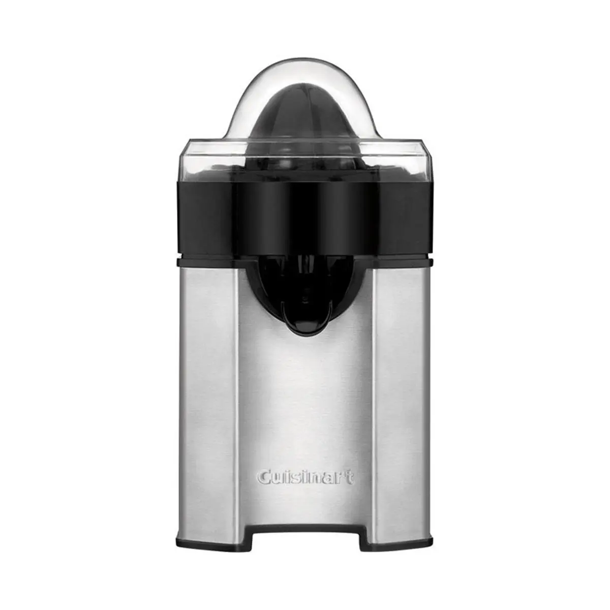 Cuisinart 8 oz Stainless Steel Citrus Juicer - Black & Silver, 3.5 lbs, Model 6221865, Adjustable Reamer, Pulp Control, BPA-Free Non-Toxic Fruit Juicer, Dishwasher Safe, Family-Friendly, Maximizes Juice Extraction
