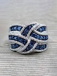 1 PC Luxury Cubic Zirconia Ring For Women For Wedding Engagement Party Jewelry Valentine's Day Gift Wedding Promise Rings