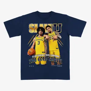 Michigan SLAM “The Cold Truth” T-Shirt – Elliott Cadeau & Yaxel Lendeborg Graphic Fan Tee