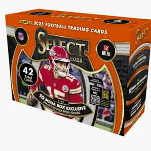 2025 PANINI SELECT FOOTBALL HOBBY MEGA BOX (ORANGE & BLACK SHOCK)