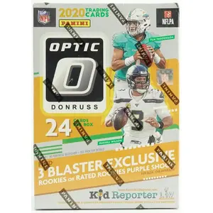 2020 Panini Donruss Optic Football Blaster Trading Cards Purple