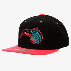 Mitchell & Ness Black/Pink NBA Orlando Magic Santa Ana 2-Tone Snapback