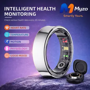 R09 Smart Ring – Body Temp/HRV/Heart Rate/Stress/Menstruaction/Steps/Calories/Remote control