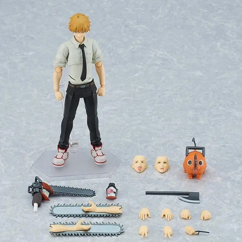 17cm Figma Chainsaw Man Denji 586 Articulated Pvc Action Figure Collectible Model Boxed Desktop Decoration For Anime Collectors