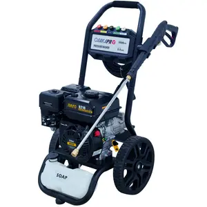 7hp. Gas Engine, 3500PSI Pressure Washer, 2.5GPM Gas Powered High Pressure Washer with 212CC RATO Engine, 5PCS Adjustable Nozzles, Onboard Soap Tank, Spray Gun and Wand, Multi use. Black Color