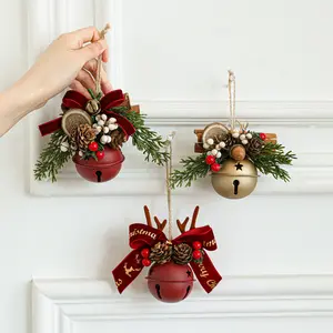 Christmas Bells, Antlers, Bows, Pinecone Bells Mixed Pendants, Christmas Trees, Car and Door Decorations
