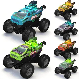 Kids Mini RC Stunt Car Snake Monster Truck with LED Lights, All-Terrain Remote Control Vehicle, Dual Speed, Durable Shell, Birthday Gift