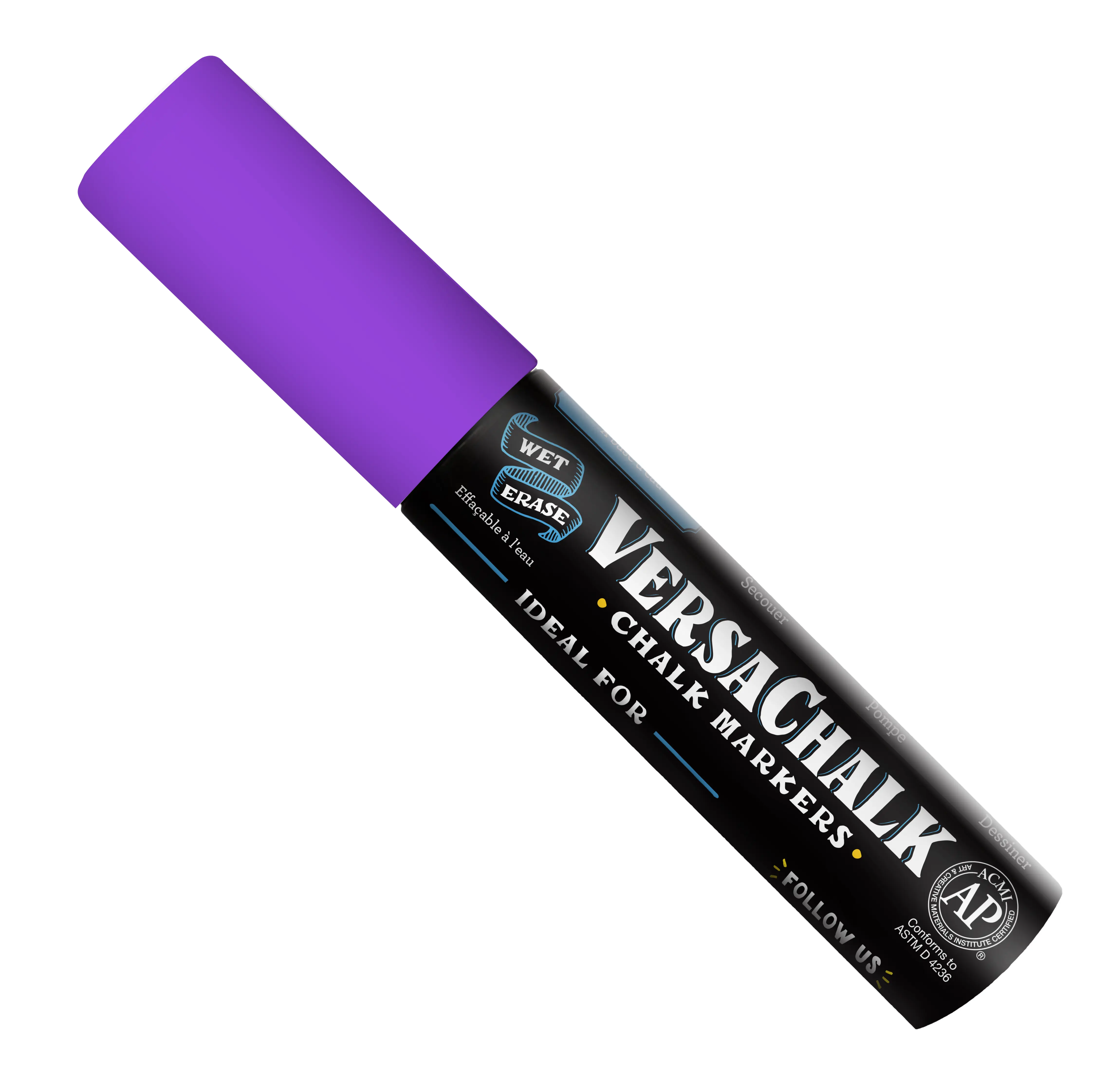 VersaChalk Neon Purple Liquid Chalk Marker Jumbo - 15 mm tip