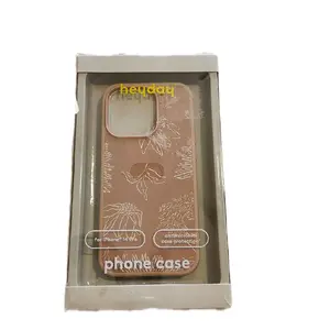 Heyday Brown Floral Phone Case for iPhone 14 Pro - Protective Design with Floral Patterns