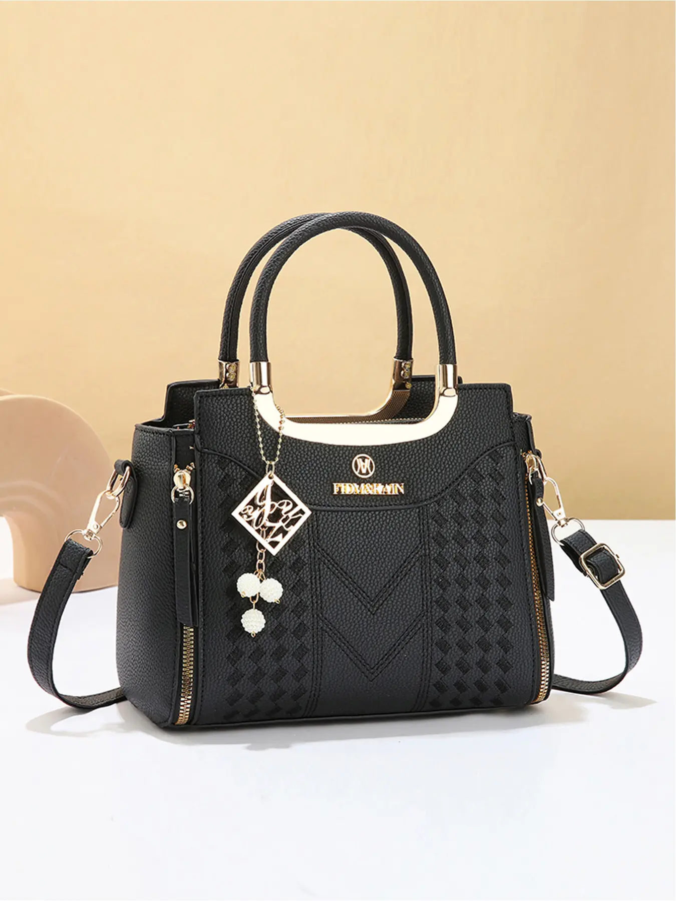Women's Fashion Embroidered Shoulder Bag, Fashionable Patterned Bag, Large Capacity Handbag, Versatile Crossbody Bag for Shopping and Travel, Stylish Messenger Bag, Casual Trendy Purses, Cross Body Bags