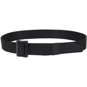 Black Deluxe BDU Belt With Security Friendly Plastic Buckle