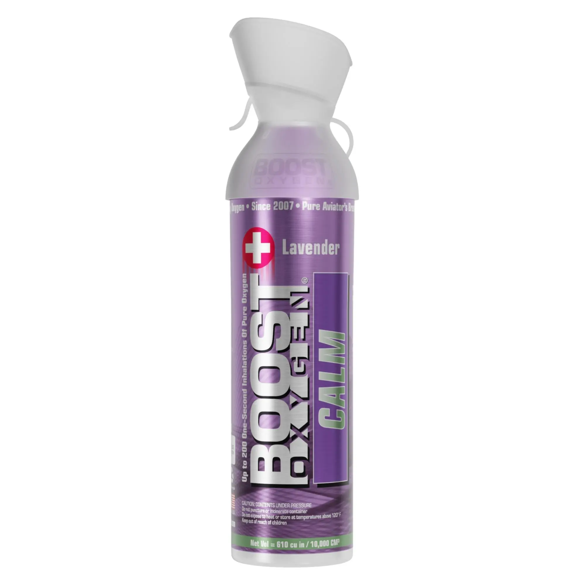 Boost Oxygen CALM Lavender Portable Oxygen Canister Supplemental Oxygen for Respiratory Support and Performance Enhancement