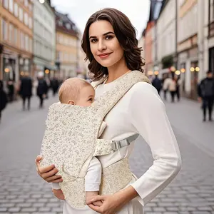 Baby Carrier Backpack, Newborn Sling Carriers, Lightweight Carrier, Cartoon Pattern, Ergonomic Front-Back Design, Breathable Mesh Fabric, Adjustable Straps, Must-Have for Travel