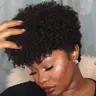 Short curly wig put on & go