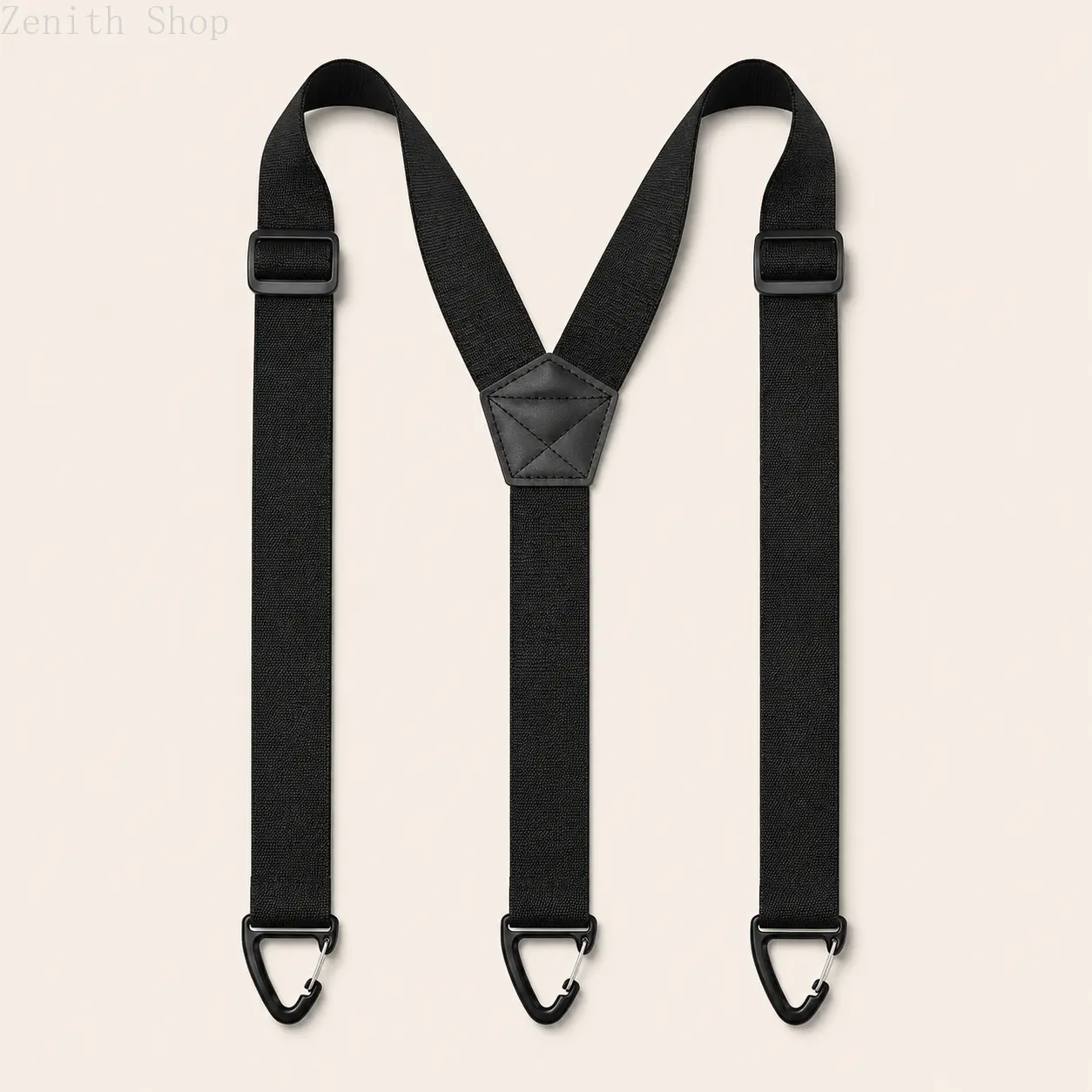 Men's Classic Suspenders, 1.5" Wide Solid Adjustable Braces with Polished Clips for Casual Work, Travel, and Weddings, Business Casual, Up To 47 Inches, Versatile Design, 1.5" Width