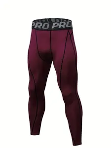 Men's Compression Pants Sports Tight-Fit Leggings, Sports Stretchy Leggings, Base Layer Bottoms Suitable for Running Exercise Yoga Basketball