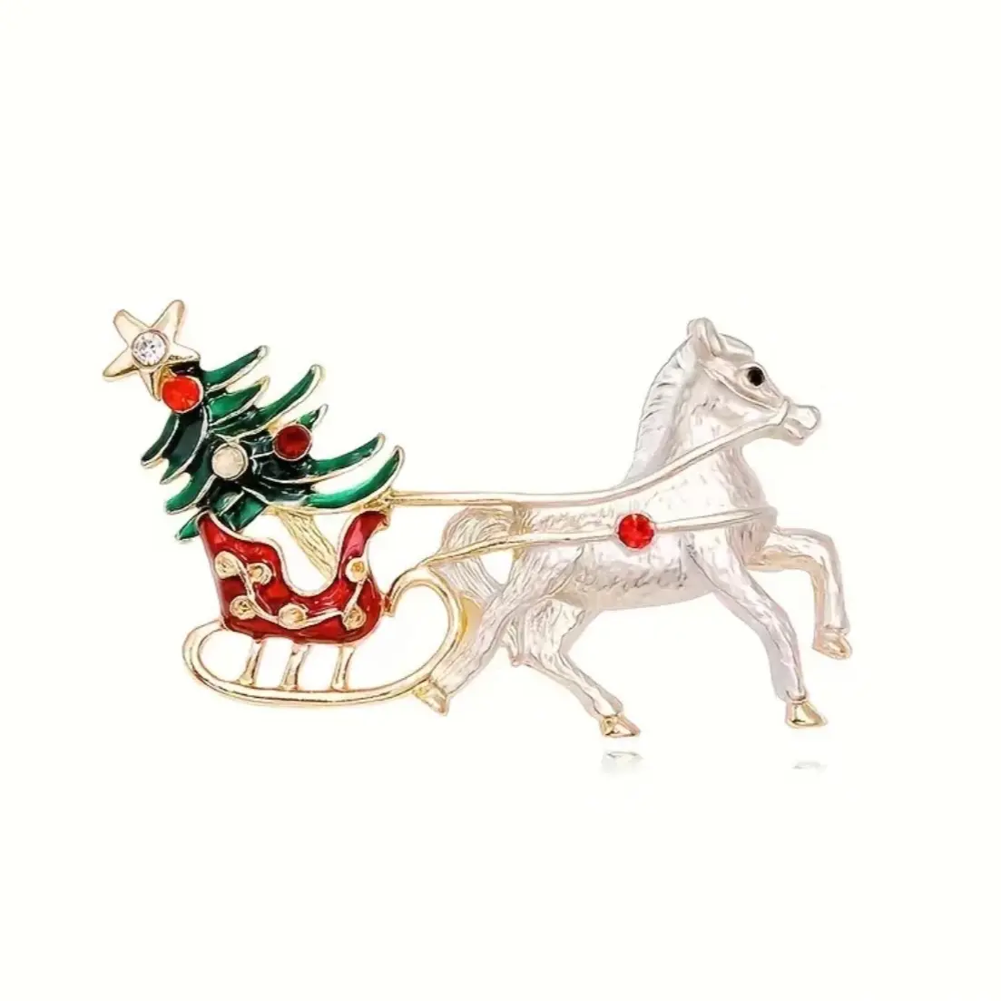 SPony Cart Brooch, Christmas Brooch