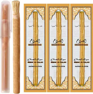 Miswak (Traditional Natural Toothbrush) (3 Pack) with Miswak Holder (Natural 3)