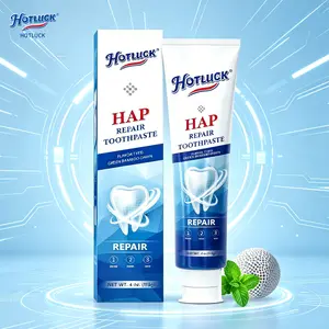 Hotluck Nano Hydroxyapatite Toothpaste | Enamel Repair & Remineralizing Whitening Toothpaste | Fluoride-Free for Sensitive Teeth | Fresh Mint Breath | Family Daily Oral Care | 4oz