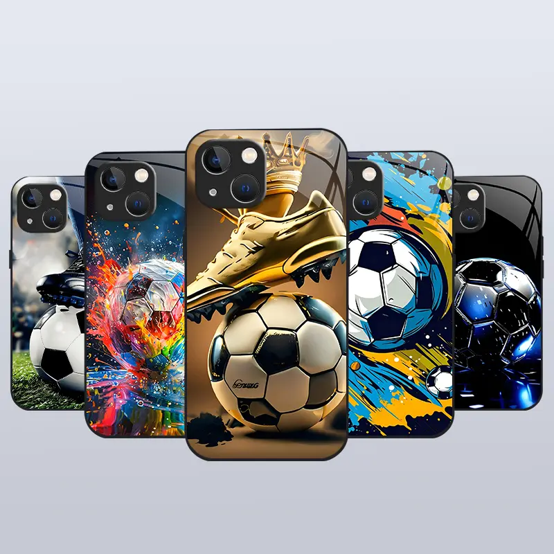 Suitable for [iPhone 15] high-end Ball phone case⚽,Cooling Soccer Ball Phone Case , protective cover for sports fans’ game day 952