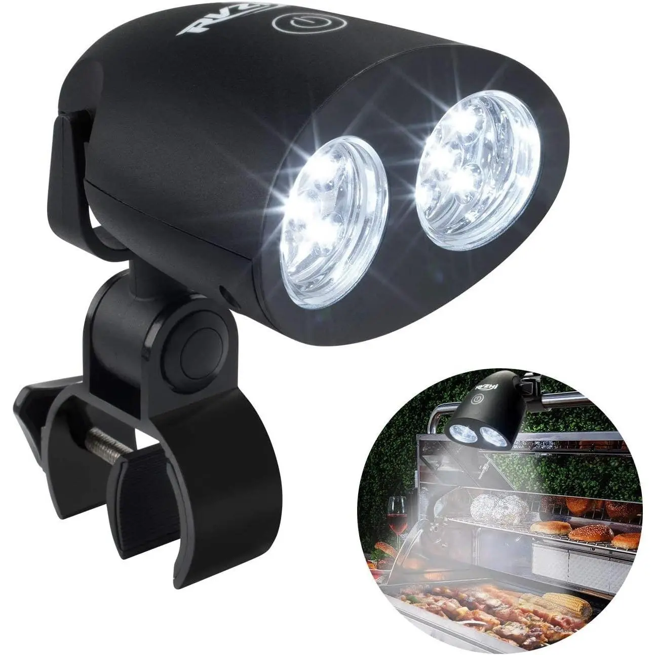 Barbecue Grill Light, 360?Rotation for BBQ with 10 Super Bright LED Lights- Heat Resistant,100lm LED BBQ Light for Gas/Charcoal/Electric Grill- Included- for Thanksgiving/Xmas