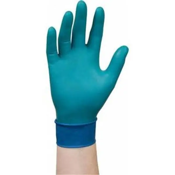Microflex Disposable Nitrile Industrial Cleaning Gloves, Size 6, 7.8 mil thick, 12 inches Long Green, Powder-Free, Textured Fingertips Non-Slip, Beaded Rolled Cuffs, Ambidextrous