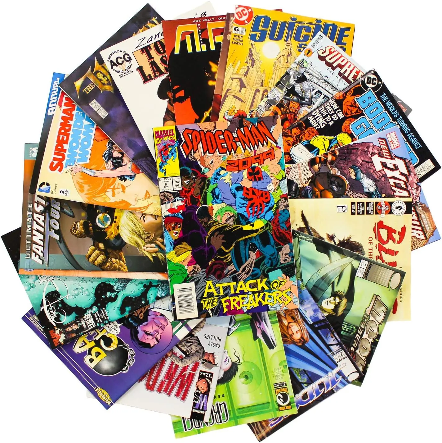 25- Pack of Comics for all ages, Superheroes, Thrilling adventures and stories within!