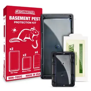 Complete Basement Pest Control Kit, w/ Glue Boards and Glue Trays