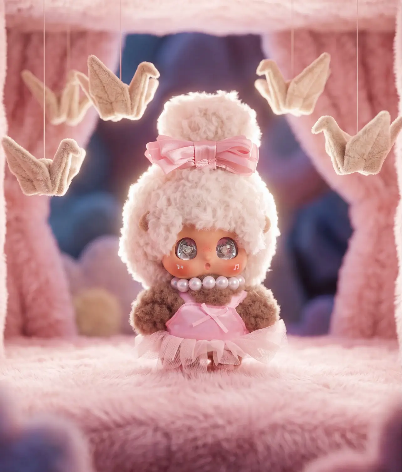 Micoco & NONO Moonlit Whispers Series Soft Stuffed Doll Plush Mystery Box, Collectible Blind Box for Sports Collectibles Enthusiasts