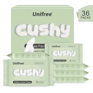 Unifree Towels I On-the-go Convenient Pack I 36 Packs in a Box, 10 Pieces per Pack, 360 Pieces Total I Portable I Comfort Disposable Tissue