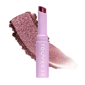 Tower 28 GoGo Cooling Shimmer Eyeshadow Stick - Water-Based Cooling Feel, Eye-Safe Glitter + Shimmer, Safe for Sensitive Eyes & Eczema Skin - Makeup