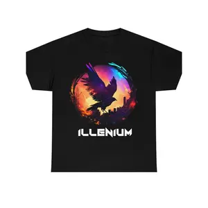 Illenium (Unisex Heavy Cotton Tee) DJ Dubstep Lost Lands Fan Art EDM Music festival EDC