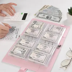 100 Envelopes Money Saving Challenge, A5 Money Saving Binder, Budget Binder Savings Challenges Book with Cash Envelopes to Save $5,050,2026 New A5 Budget Binder with Cash Envelopes,Easy and Fun Way for Budgeting Planner