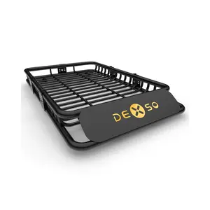 Garvee 51" x 36" Heavy Duty Roof Rack Cargo Basket with 200 Lbs Capacity and Extension Luggage Holder for SUV, Truck, or RV Camping Storage and Rooftop Cargo Carrying