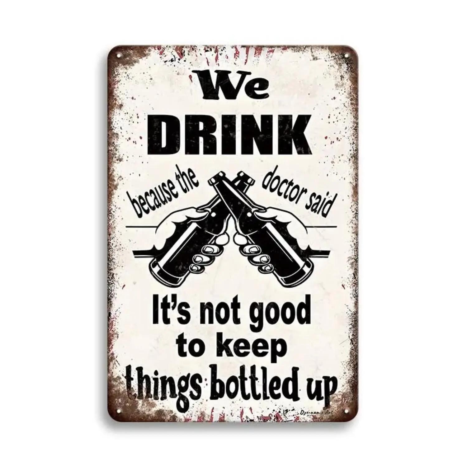 Vintage Beer Letter Pattern Humor Metal Tin Sign, 1 Count Retro Home Decor Hanging Plaque, Wall Decor for Home Living Room, Bedroom, Bar, Restaurant, Rustic Farmhouse Design