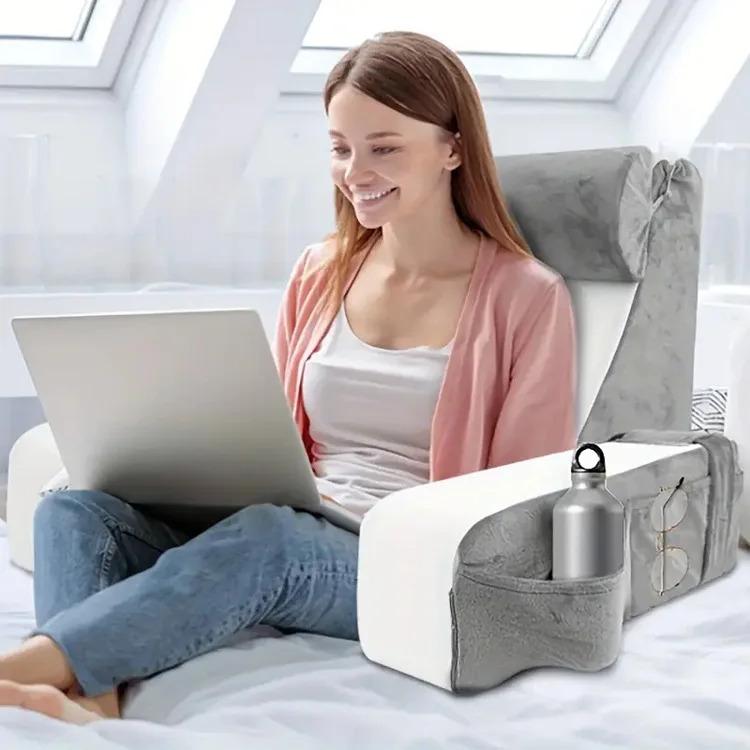 High Density Sponge Filling Reading Gaming Pillow Cushion Back Neck Rest Supporter Use in Bed Sofa Floor Chair