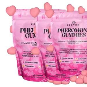 ProYoni Pheromone Gummies - Enhances Your Natural Pheromones From Within - 60 Count Mixed Berry Flavor