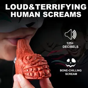Aztec Death Whistle Loud Up to 125 Decibels, Creepy Spooky Human Scream Simulation, Gorilla Design, Perfect for Halloween, Emergency Preparedness, Theme Party Supplies, Party Favor