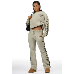 Nakesha 2.0 Vintage Dark Oatmeal Relaxed Fit Track Set